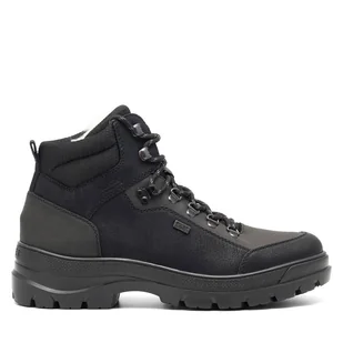 Trapery Rieker F5410-00 Czarny - Botki męskie - miniaturka - grafika 1