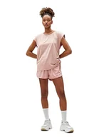 Koszulki i topy damskie - Koton Koszulka damska Shirred Detail, sportowa koszulka z krótkim rękawem, różowy (255), S - miniaturka - grafika 1