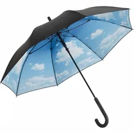 Parasole - Parasol długi z wewnętrznym nadrukiem chmur + UV - miniaturka - grafika 1