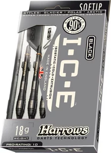 Rzutki Harrows Black Ice 90% Wolfram Softip Arctic - Dart - miniaturka - grafika 1