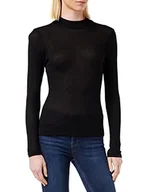 Koszulki i topy damskie - ONLY Onldiana Lurex L/S Top JRS Noos koszulka z długim rękawem, Black/Detail:tone in Tone Lurex, M - miniaturka - grafika 1