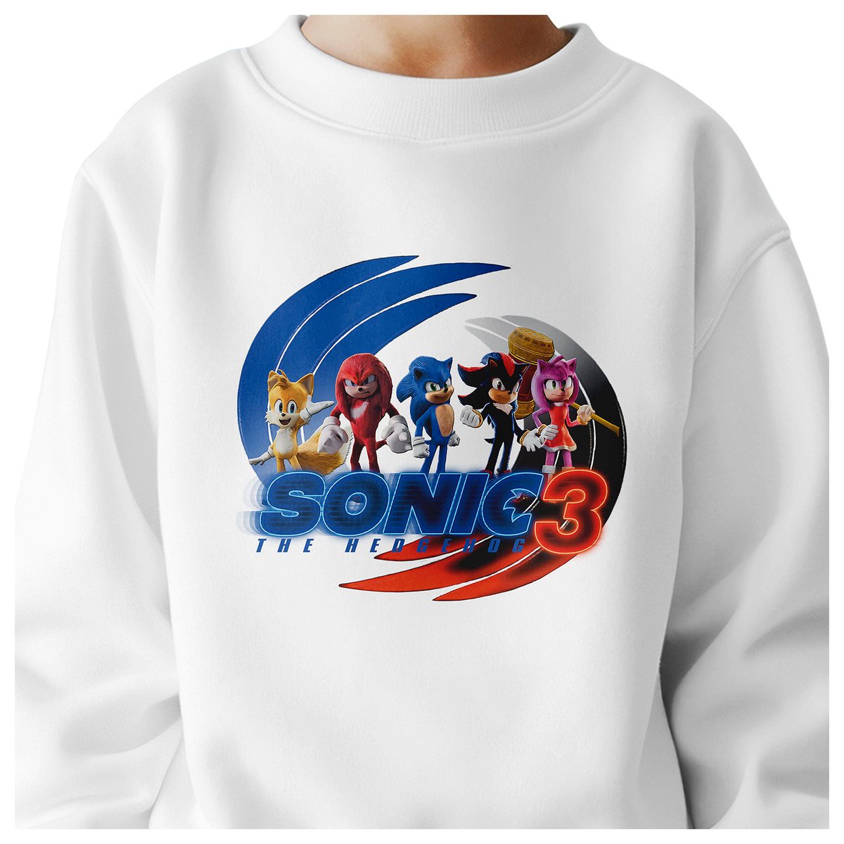 BLUZA DZIECIĘCA SONIC 3 122-128 DLA DZIEWCZYNKI CHŁOPCA