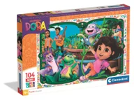 Puzzle - Puzzle 104 Maxi Super Kolor Dora Clementoni - puzzle - miniaturka - grafika 1