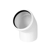 Rury - EQUATION Kolano 45° 110 mm białe - miniaturka - grafika 1