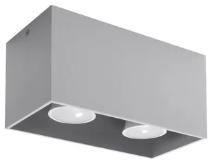 Szary geometryczny plafon LED - EX509 T9-K09 - Lampy sufitowe - miniaturka - grafika 2