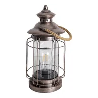 Lampy ogrodowe - Näve Latarnia solarna LED 5277047 ze sznurkiem, miedź - miniaturka - grafika 1