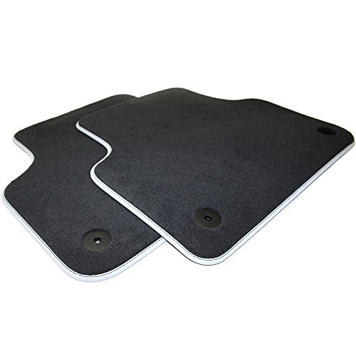 Audi 4M0061276MNO dywaniki tekstylne premium z tyłu, czarny/srebrnoszary, 2 sztuki