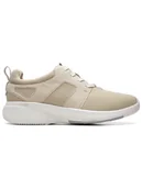 Trampki męskie - Clarks Sneakersy "Lehman Tie" w kolorze beżowym - miniaturka - grafika 1