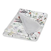 Koce i narzuty dla dzieci - Matex Kocyk dwuwarstwowy dla niemowląt bawełna + bambus 75x100 Peonie - Baby KOC BAMB B-11 067157 - miniaturka - grafika 1