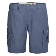 Spodenki męskie - G.I.G.A. DX Męskie spodnie Casual Bermudas/krótkie spodnie - GS 39 MN BRMDS, stalowo-niebieskie, 50, 38389-000 - miniaturka - grafika 1