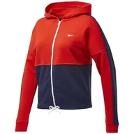 Bluzy damskie - Bluza Damska Reebok Te Linear Logo Ft Czerwono-Granatowa Ft0901-M - miniaturka - grafika 1