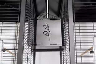 ZOLUX Tunel łączący do wolier dla ptaków CHIC czarny - Klatki i wyposażenie dla ptaków - miniaturka - grafika 1