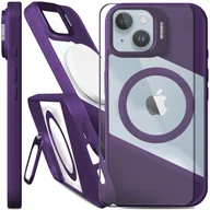 Etui i futerały do telefonów - Etui Do Magsafe Do iPhone 14 Fusion, Fioletowe, Clear, Podstawka Szkło - miniaturka - grafika 1