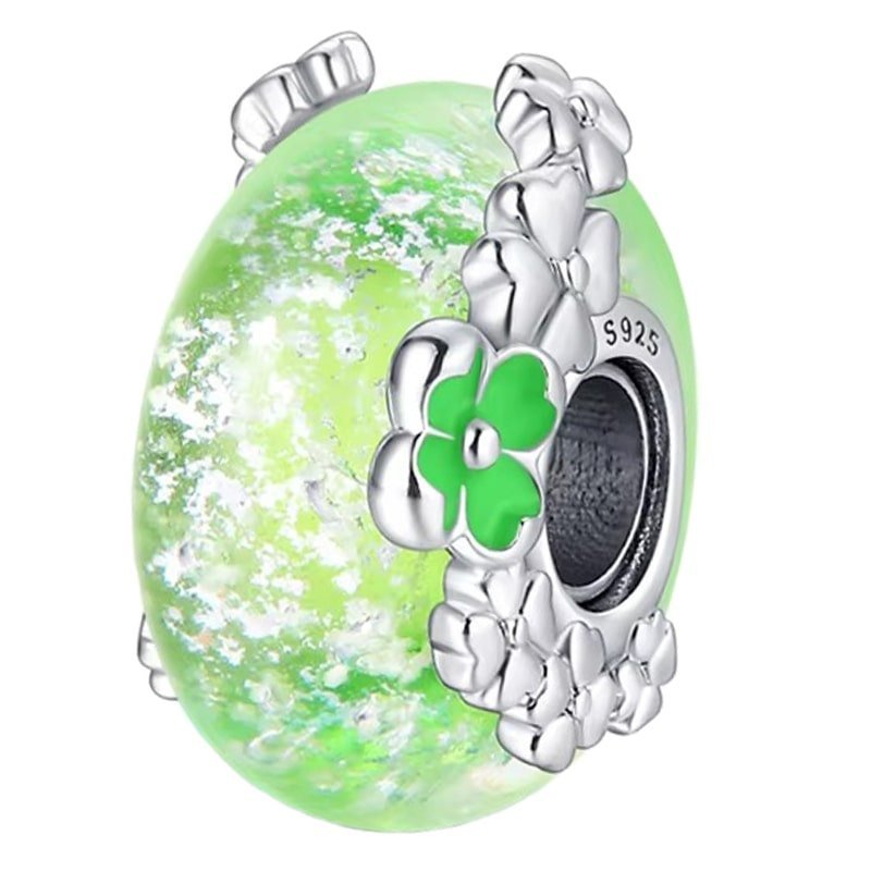 Charms Zawieszka Charms Fluorescencyjny Szklany Kwiaty Charmsy Trusky