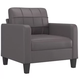 3-cz. zestaw sof z poduszkami, szary, sztuczna skóra Lumarko! - Sofy i kanapy - miniaturka - grafika 4