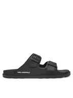 Klapki i japonki męskie - KARL LAGERFELD Klapki Kondo Tred KL70975 Czarny - miniaturka - grafika 1