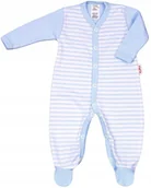 Pajacyki dla niemowląt - PAJAC pajacyk WCZEŚNIAK wzór PASKI BŁĘKIT r 44 KLEKLE - miniaturka - grafika 1