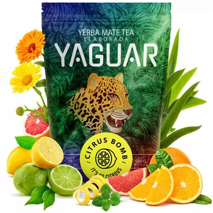 Yerba Mate Yaguar Citrus Bomb 0,5kg cytrynowa 500g - Yerba Mate - miniaturka - grafika 1