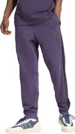Spodnie sportowe męskie - Spodnie męskie adidas Essentials 3-Stripes Fleece fioletowe JX0750 2XL - miniaturka - grafika 1