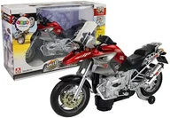 Samochody i pojazdy dla dzieci - Motocykl ze światłami i muzyką czerwony - Leantoys - miniaturka - grafika 1