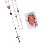 Różańce - Różaniec szklany Matka Boża Licheńska - miniaturka - grafika 1