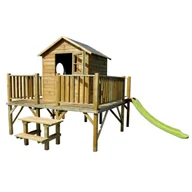 Place zabaw - 4IQ Domek Milo ze ślizgiem - 379 x 286 cm, wys. 232 cm - miniaturka - grafika 1