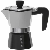 Zaparzacze i kawiarki - Pedrini Kawiarka Sei Moka Plus 3 TZ Biało-czarny - miniaturka - grafika 1