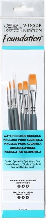 Winsor & Newton Winsor & Newton 5295015, Brush set, Assorted, Synthetic, 6 pcs