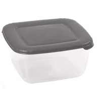 Pojemniki kuchenne - Pojemnik do żywności kwadratowy ALBERT 1,5 l szary DOMOTTI - miniaturka - grafika 1