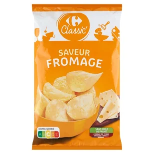 Carrefour Classic Chipsy ziemniaczane o smaku serowym 135 g - Chipsy - miniaturka - grafika 1