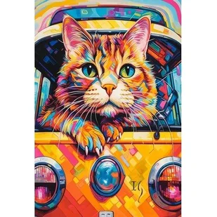 Puzzle 1000 elementów Cat Bus Travel - Puzzle - miniaturka - grafika 1