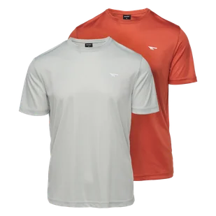 Męska Koszulka z krótkim rękawem HI-TEC JODIN 2 PACK M000273785 – Szary - Koszulki męskie - miniaturka - grafika 1