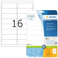 Etykiety do drukarek - Herma Adressetiketten A4 wei 99,1x33,8 mm Papier 400 St. - 5075 - miniaturka - grafika 1