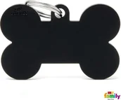 Odblaski i adresówki - Canifel MY FAMILY adresówka grawerowana XL Kość Czarna - miniaturka - grafika 1