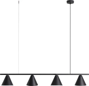 Lampa wisząca Aldex Modernistyczna lampa wisząca Form 1108L1 Aldex do salonu czarna - Lampy sufitowe - miniaturka - grafika 1