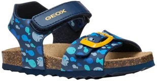 Geox Chłopiec B Sandały Chalki, Granatowy żółty, 25 EU - Buty dla chłopców - miniaturka - grafika 1