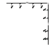 Lampy sufitowe - Zuma Line 3586 - Spot do systemu szynowego LISA 8xGU10/35W/230V czarny - miniaturka - grafika 1