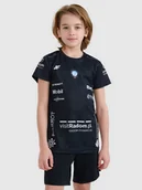 Koszulki dla chłopców - 4F Koszulka meczowa replika domowa z sezonu 2024/25 dziecięca 4F x Czarni Radom - multikolor 110/116 - miniaturka - grafika 1