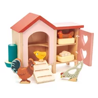 Figurki dla dzieci - Drewniane figurki do zabawy - kurnik z kurami,Tender Leaf Toys - miniaturka - grafika 1