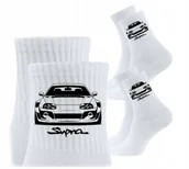 Skarpetki męskie - 3x Skarpetki Urodziny Prezent Skarpety dla kierowcy auta SUPRA Toyota - miniaturka - grafika 1