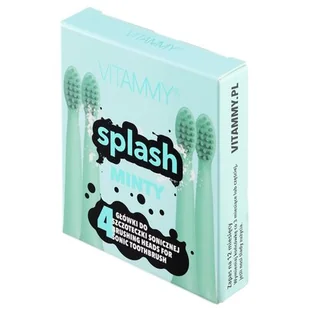 Vitammy Końcówka do szczoteczki sonicznej Splash 4szt TOW017475 - Końcówki do szczoteczek elektrycznych - miniaturka - grafika 1