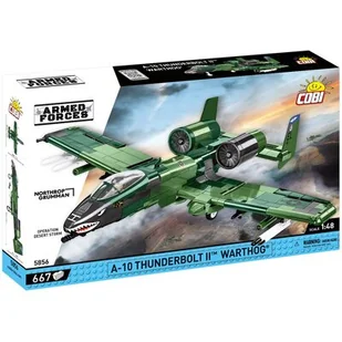 COBI 5856 Armed Forces Samolot szturmowy armii USA A-10 THUNDERBOLT II WARTHOG 667 klocków - Klocki - miniaturka - grafika 1