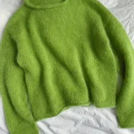 Swetry damskie - TEMU Elegancki sweter damski z długim rękawem - Miękki sweter z okrągłym dekoltem, luźny sweter do noszenia na co dzień i na specjalne okazje, odzież - miniaturka - grafika 1