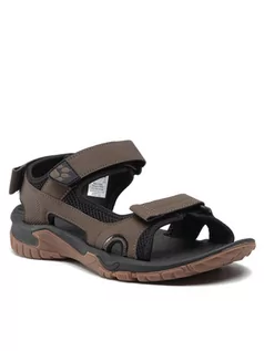 Sandały męskie - Jack Wolfskin Sandały Lakewood Cruise Sandal M 4019011 Brązowy - grafika 1