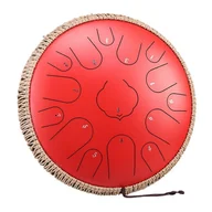Perkusje - Tongue Drum Hluru Lotus TWR15-14 Red - miniaturka - grafika 1