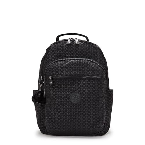 Kipling SEOUL Duży plecak, Signature Emb (Czarny)