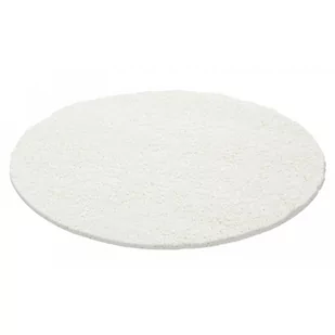 Dywan shaggy  kremowy 160x160 cm koło - Dywany - miniaturka - grafika 1