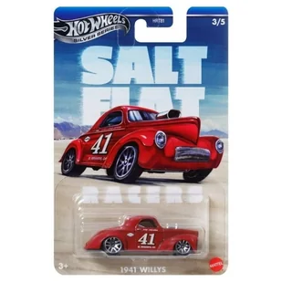Hot Wheels Silver Series Salt Flat 3/5 Samochodzik Autko Pojazd 1:64 1941 Willys 3+ - Samochody i pojazdy dla dzieci - miniaturka - grafika 1