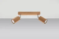 Lampy sufitowe - Sollux Lighting Plafon ZEKE 2 dąb - miniaturka - grafika 1