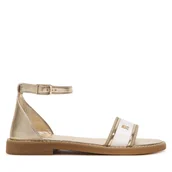 Buty dla dziewczynek - Sandały Tommy Hilfiger T4A2-34431-0517 D Złoty - miniaturka - grafika 1